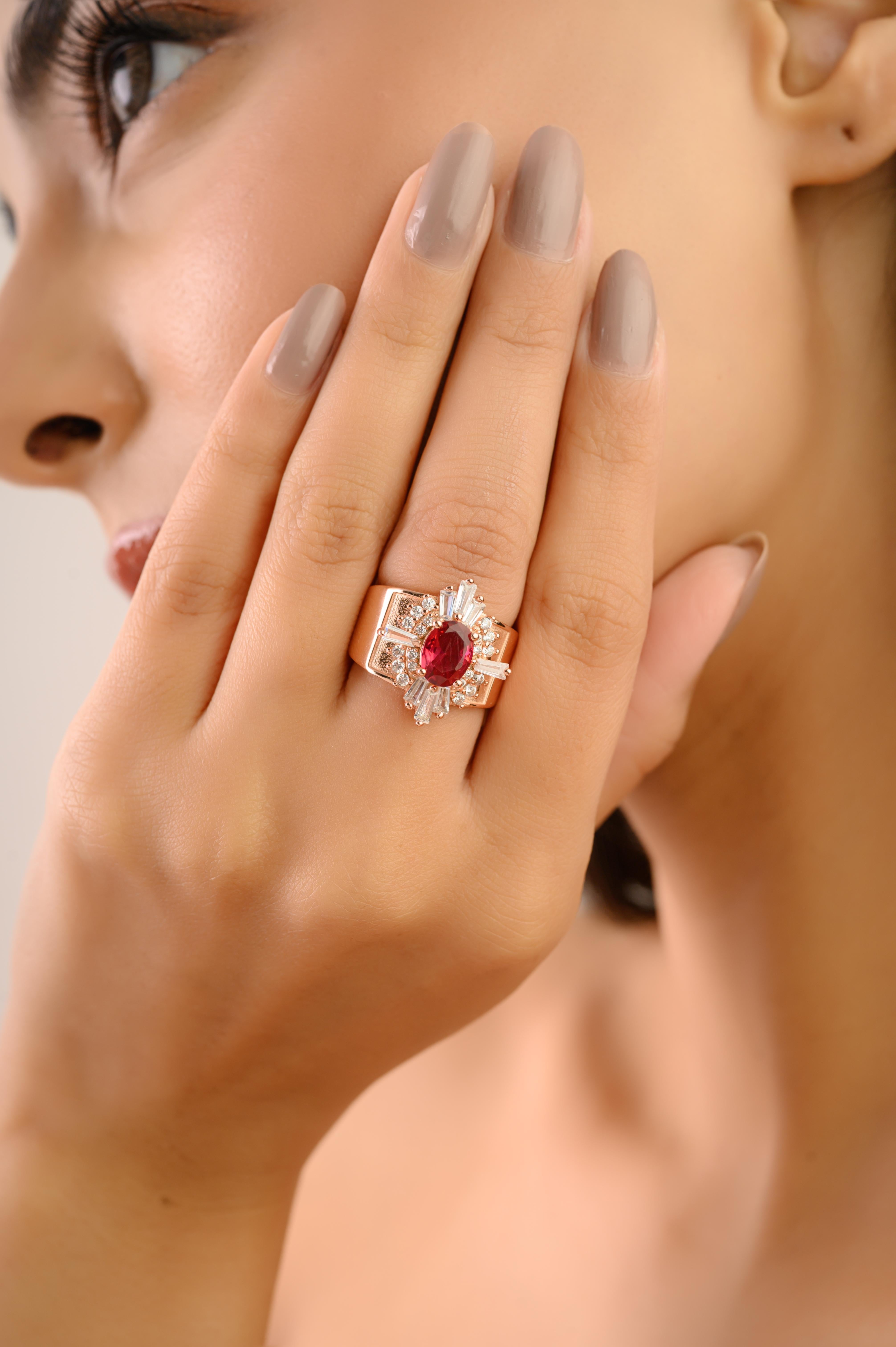 in vendita:  Anello a fascia in argento 925 di ispirazione vintage con zirconi bianchi e rosa di Silvorra 7