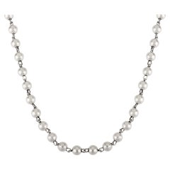 Silvorra Vintage Inspired Ball Chain Necklace in 925 Sterling Silver Jewelry