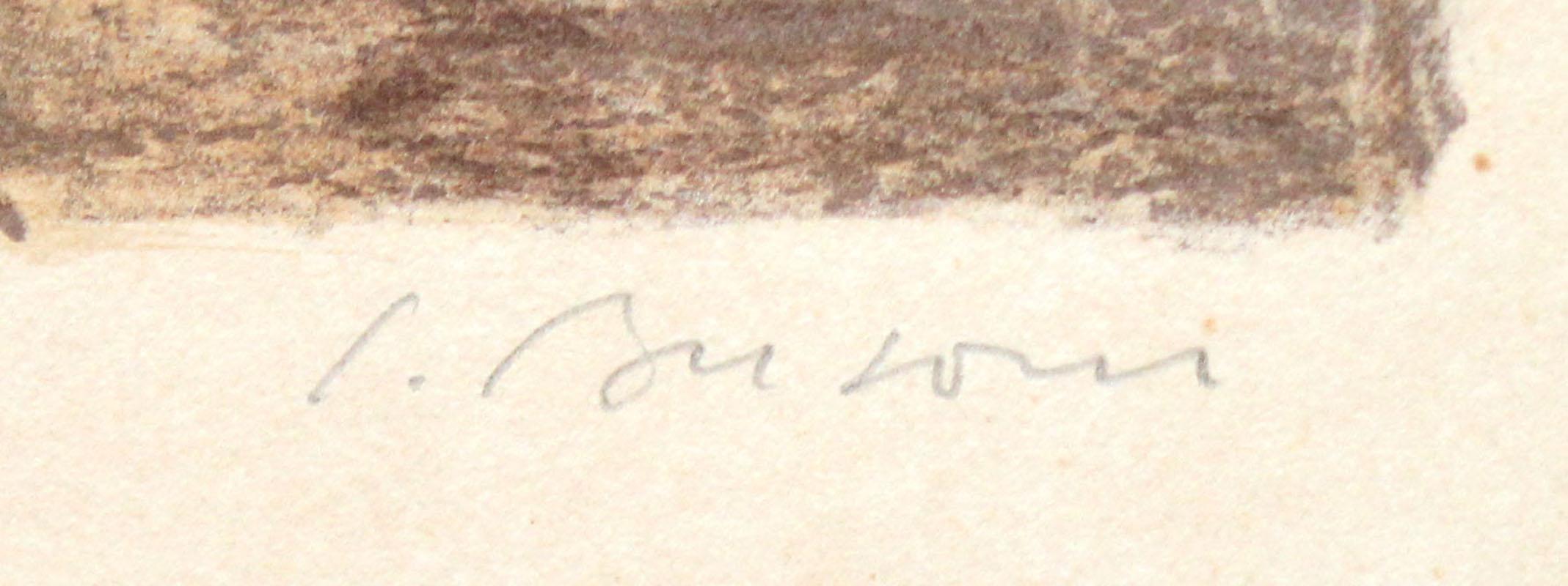 Litografia su carta - La Sagrada Família de Barcelona - Tiraje: 13/250 - Print Impressionismo di Simó Busom Grau