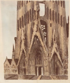 Litografia su carta - La Sagrada Família de Barcelona - Tiraje: 13/250