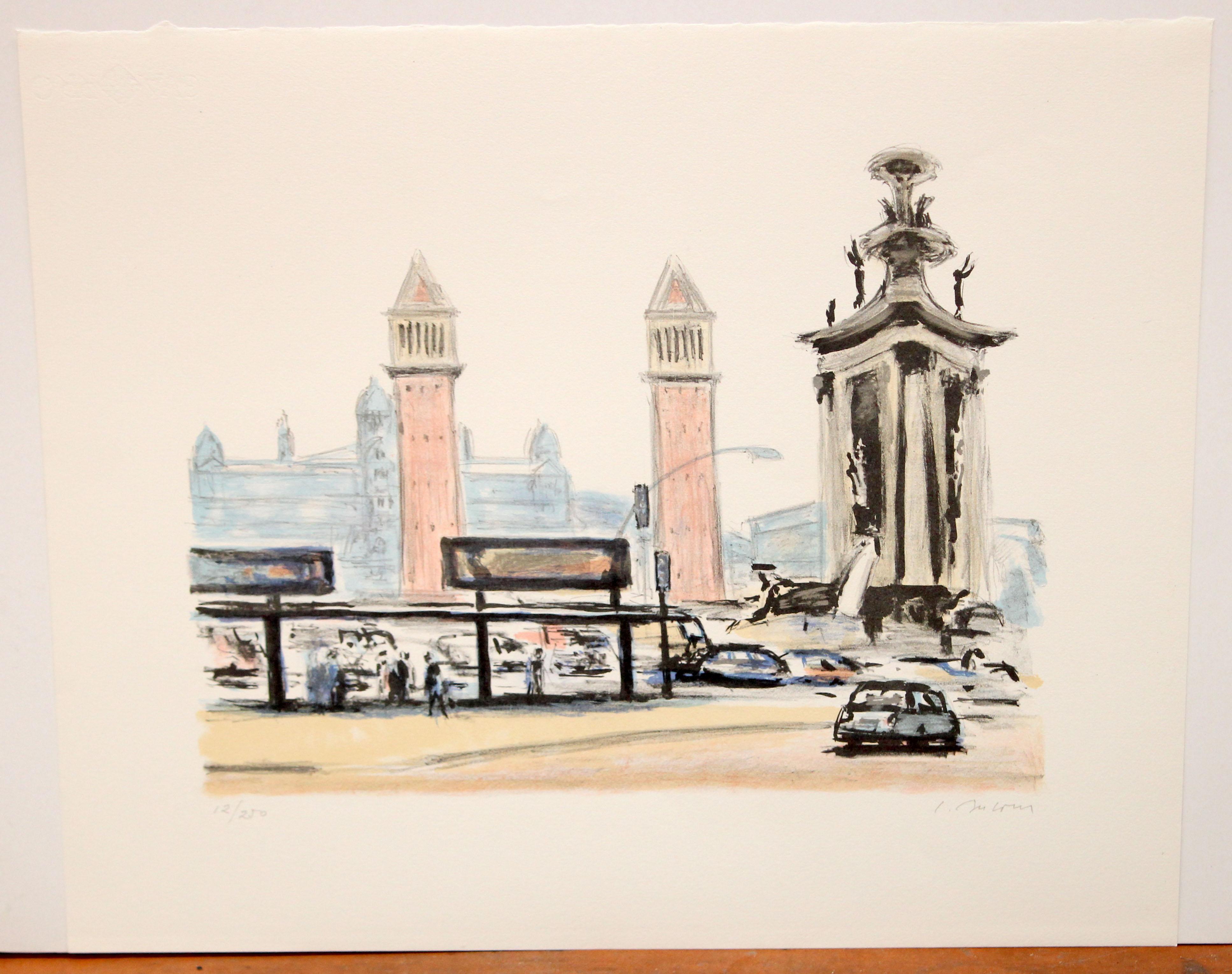 Litografia sobre papel - Pasajes de Barcelona - Tiraje: 12/250 - Print de Simó Busom Grau