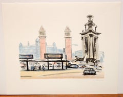 Litografia sobre papel - Pasajes de Barcelona - Tiraje: 12/250