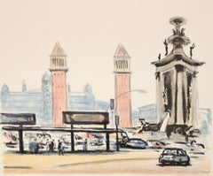 Litografia sobre papel - Pasajes de Barcelona - Tiraje: 12/250