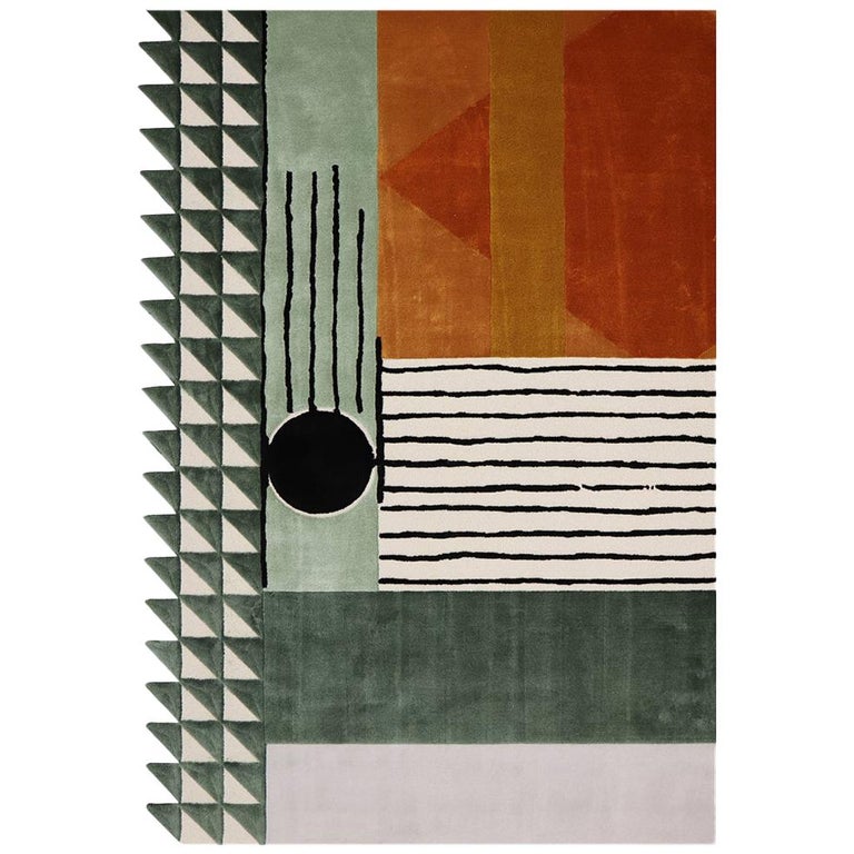 Simba Rug in Hand-Tufted Wool and Botanical Silk For Sale at 1stDibs