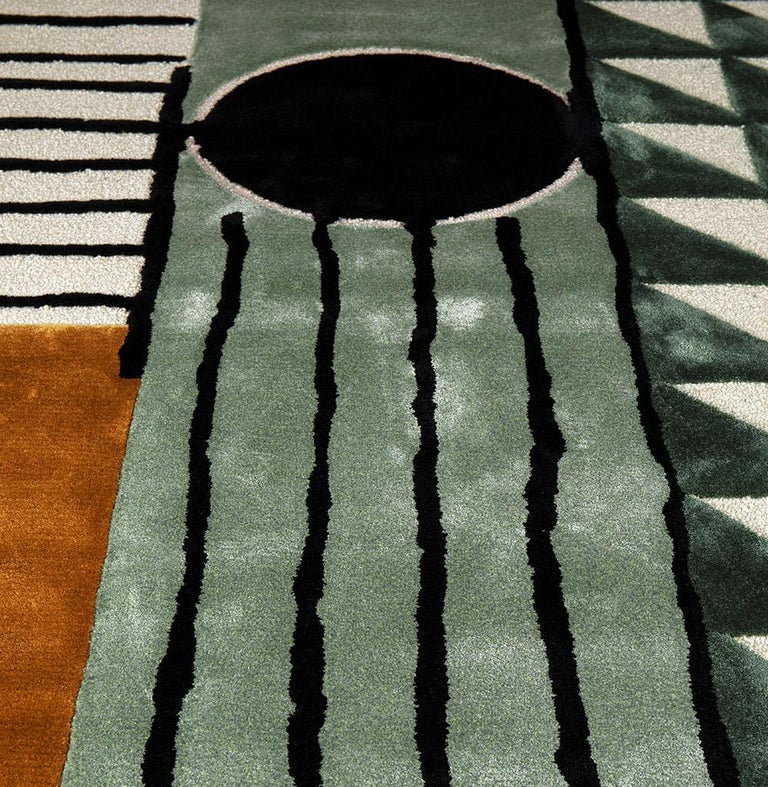 Simba Rug in Hand-Tufted Wool and Botanical Silk For Sale at 1stDibs