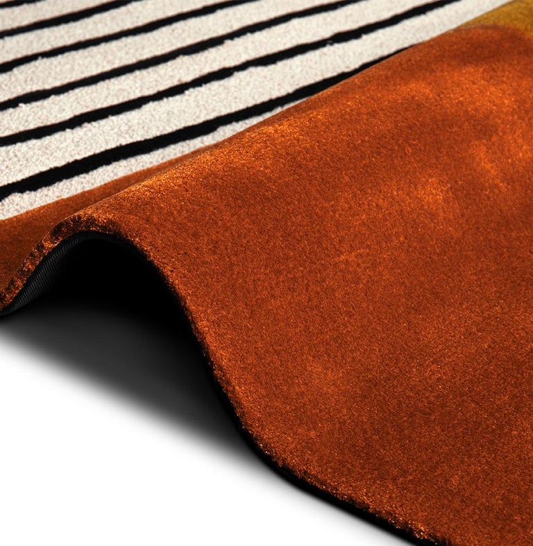 Simba Rug in Hand-Tufted Wool and Botanical Silk For Sale at 1stDibs