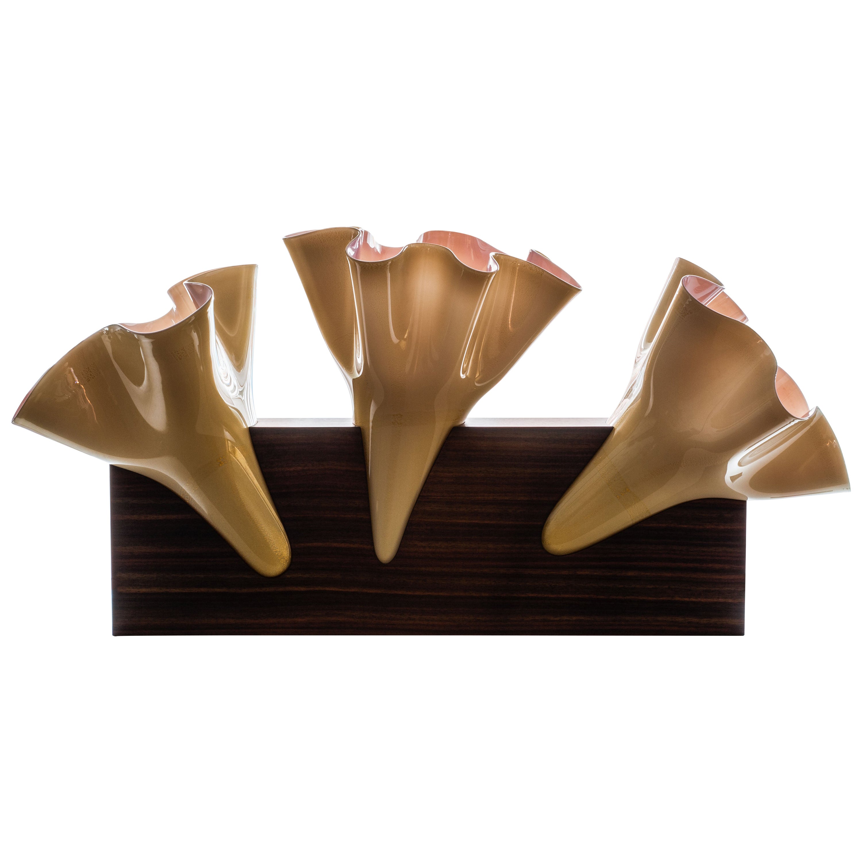 Pièce unique en bois et verre Simbiosi d'Emmanuel Babled pour Venini en vente