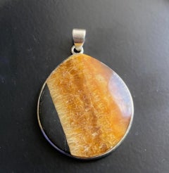 Simbircite pendant, Volga river gemstone