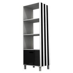 Simbolo Stripes Bookshelf in Powder-Coated Aluminum by altreforme