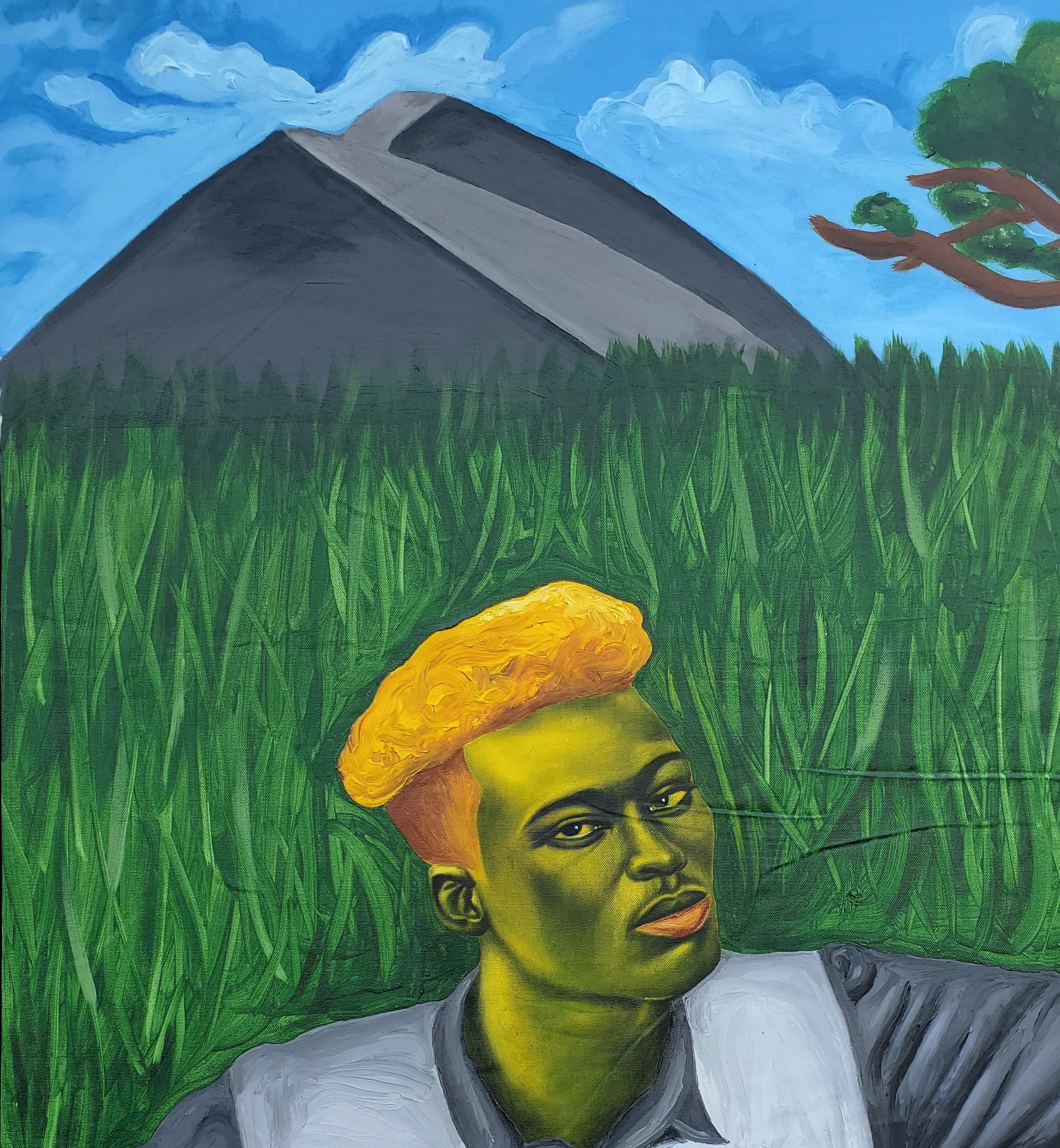 Untitled - Painting by Simeon Nwoko