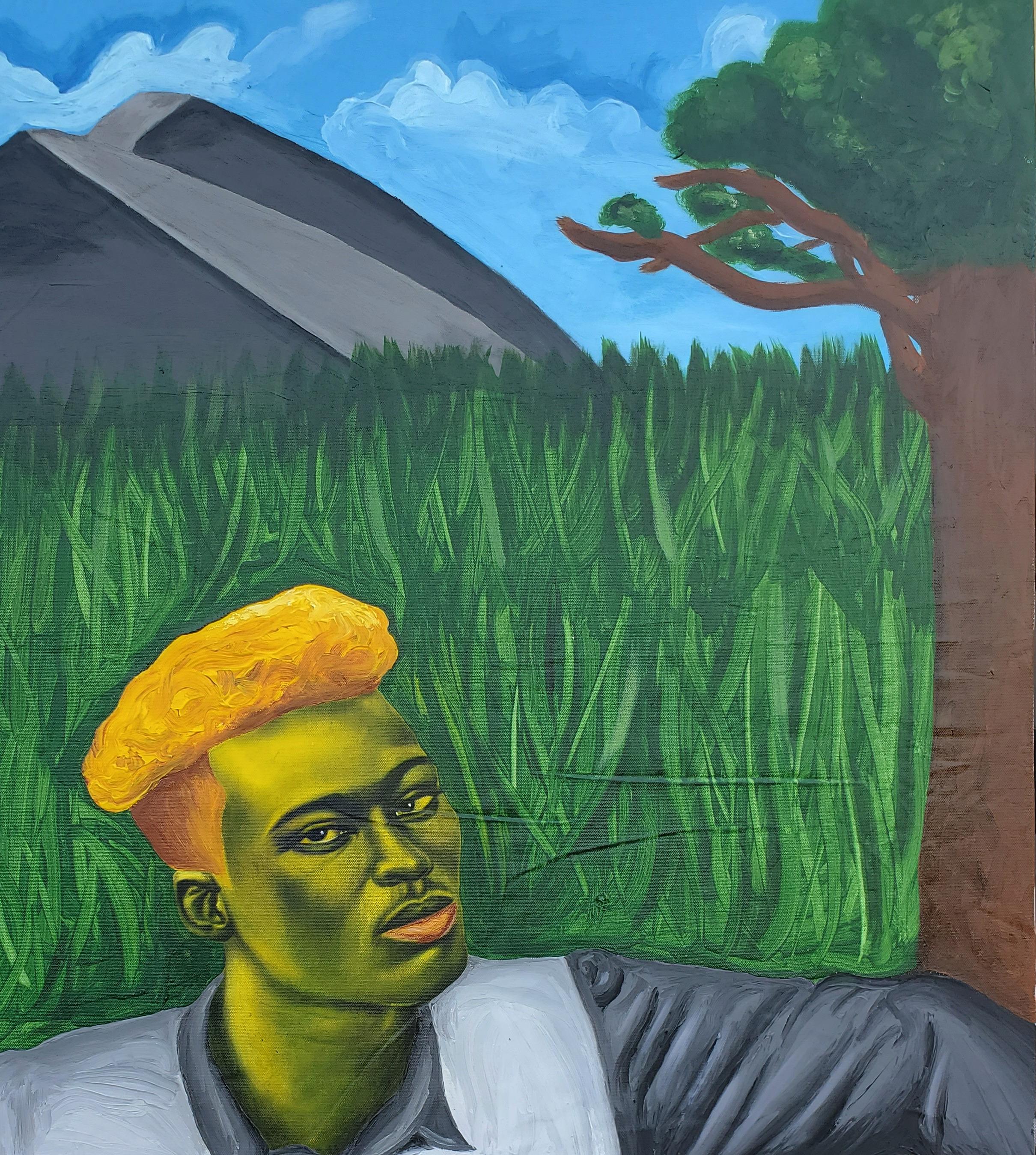 Unbenannt (Zeitgenössisch), Painting, von Simeon Nwoko