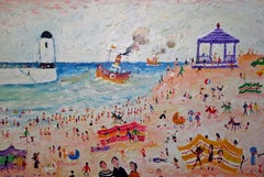 St Ives : Peinture à l'huile contemporaine en bord de mer