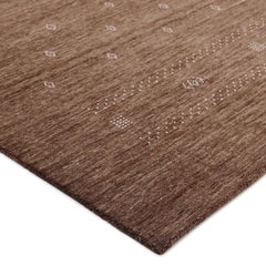 Simi Hand Loomed Bohemian Tribal Wool 10' 0" x 14' 0" Brown Area Rug
