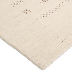 Simi Hand Loomed Bohemian Tribal Wool 10' 0" x 14' 0" Ivory Area Rug