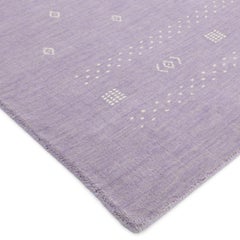 Simi Hand Loomed Bohemian Tribal Wool 10' 0" x 14' 0" Lavender Area Rug