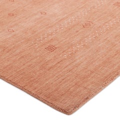 Simi Hand Loomed Bohemian Tribal Wool 10' 0" x 14' 0" Peach Area Rug