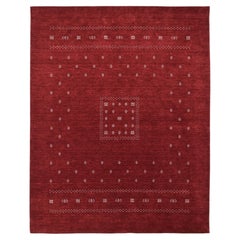 Simi Hand Loomed Bohemian Tribal Wool 10' 0" x 14' 0" Red Area Rug