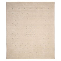 Simi Hand Loomed Bohemian Tribal Wool 8' 0" x 10' 0" Beige Area Rug