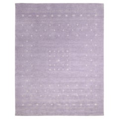 Tappeto Simi in lana tribale bohemien tessuto a mano, 8' 0" x 10' 0", color lavanda