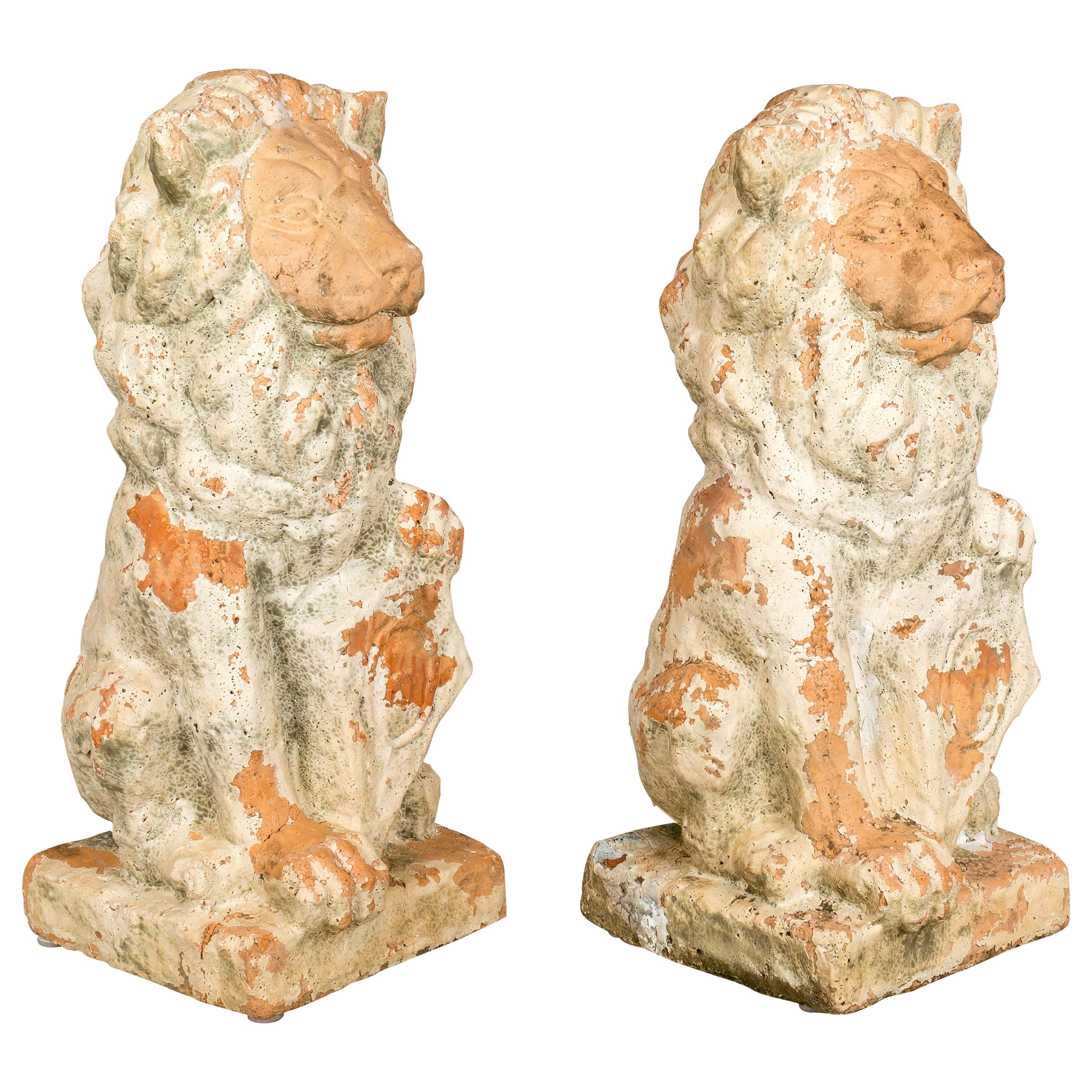 Pair of French Garden Statues For Sale at 1stDibs