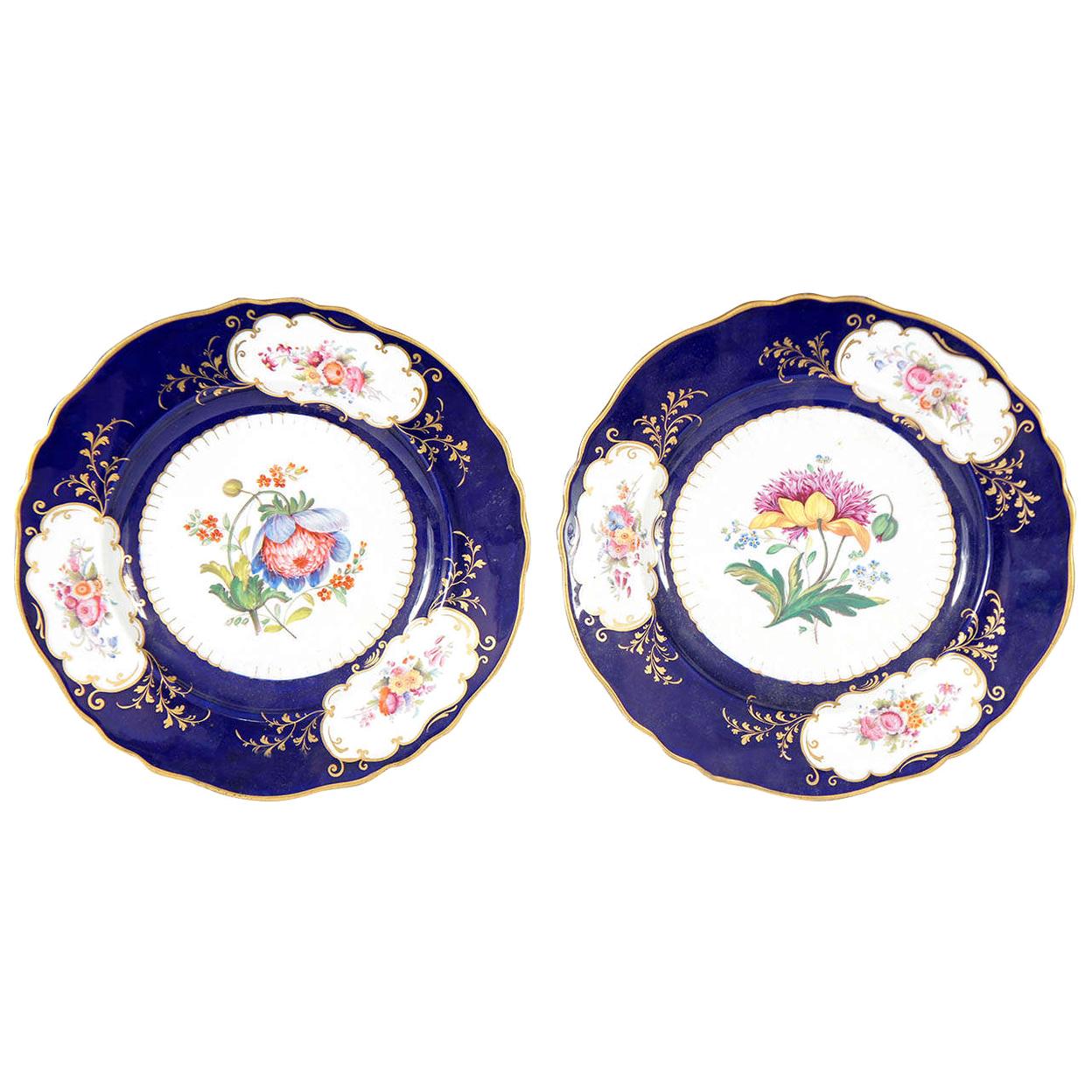 Similar Pair of Ridgway Porcelain Service Plates For Sale
