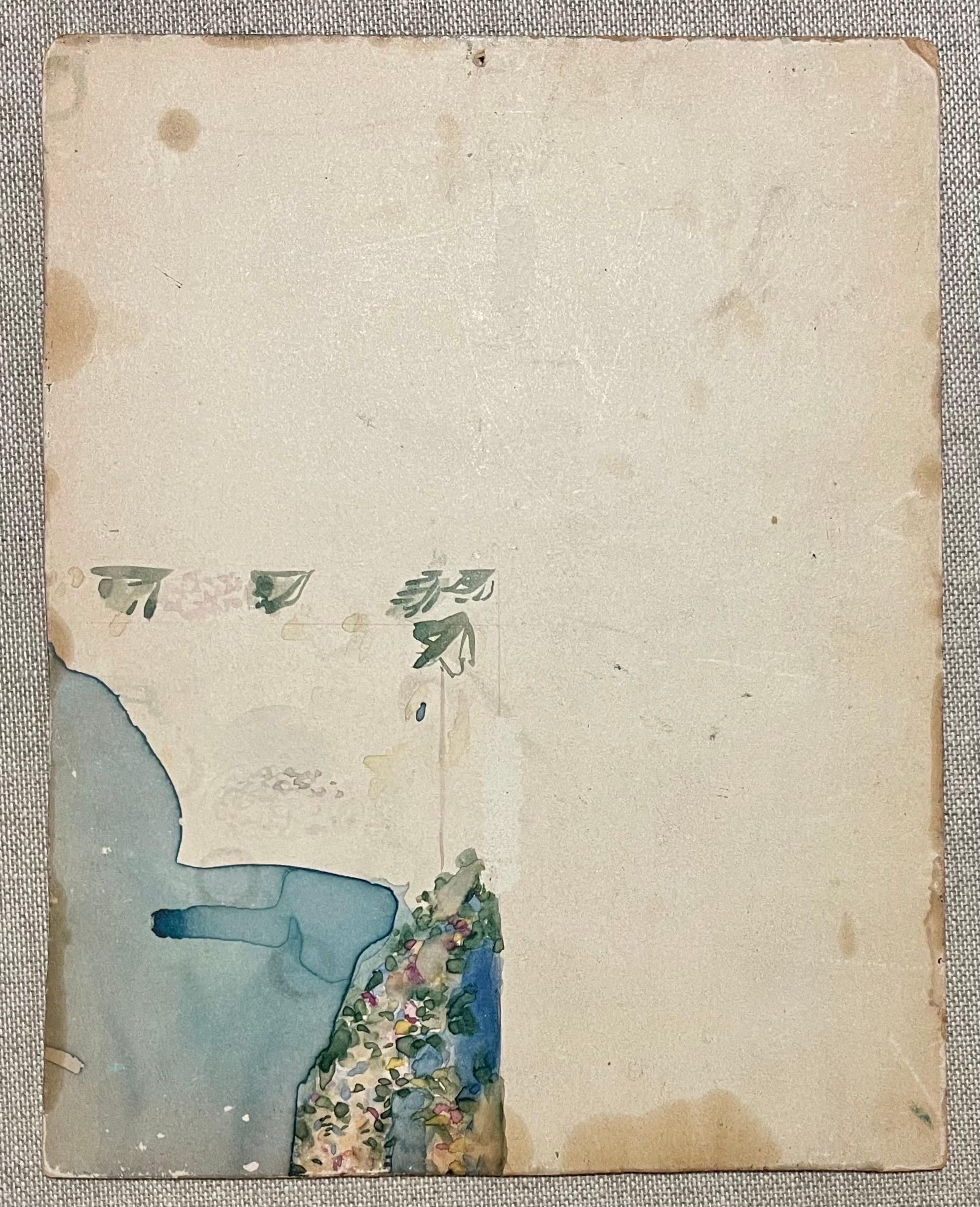 Simka Simkhovitch WPA Artista Pittura ad olio Modernista Americana Paesaggio Albero Stagno in vendita 4
