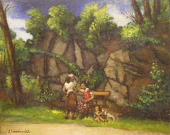 Women in the Park, Greenwich, Connecticut landscape