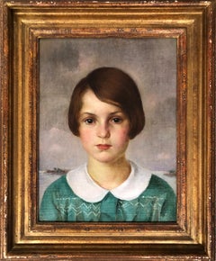 Young Girl in Green Dress