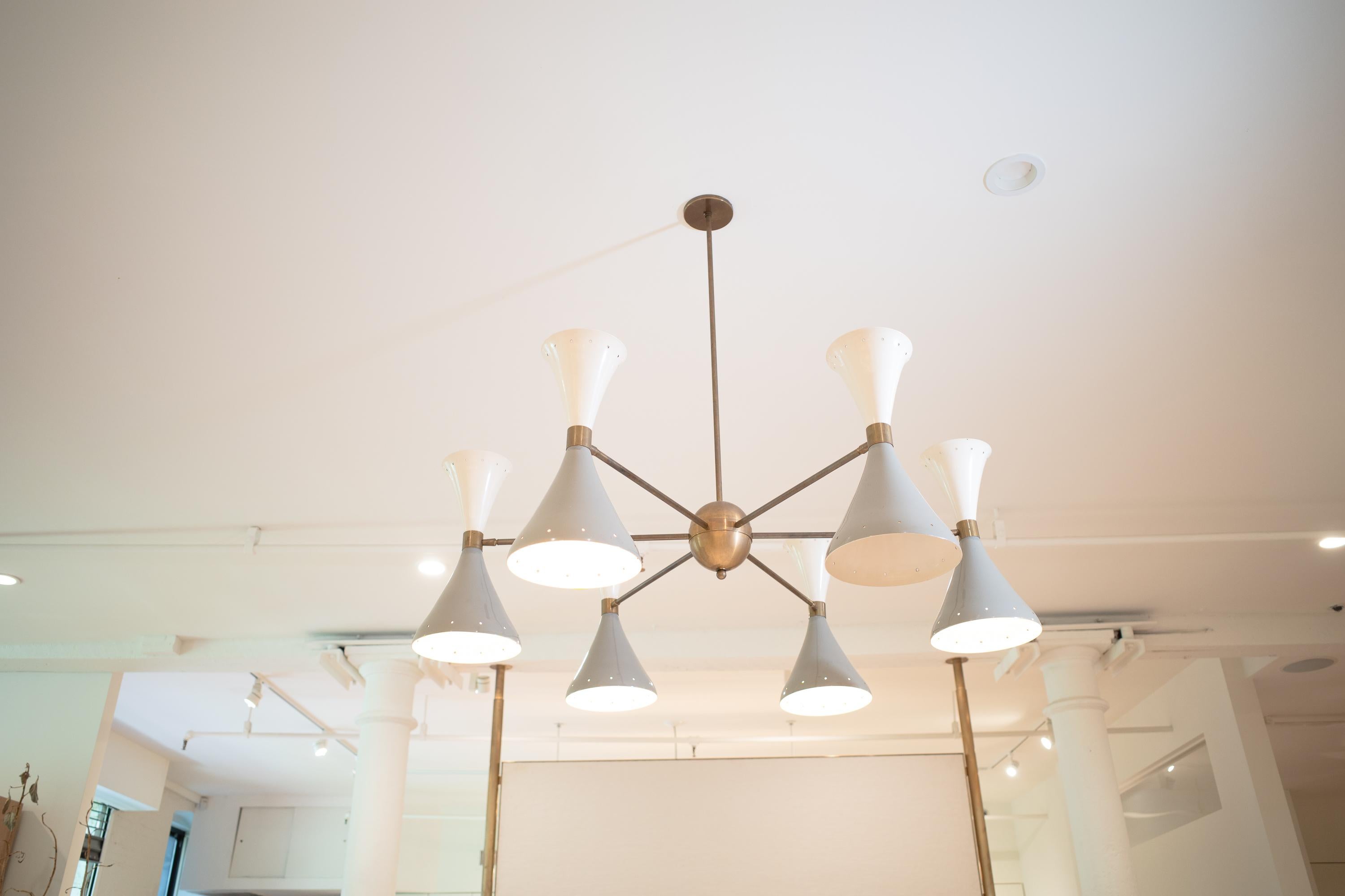 Simmetrico Chandelier by Stilnovo In Good Condition For Sale In New York, NY