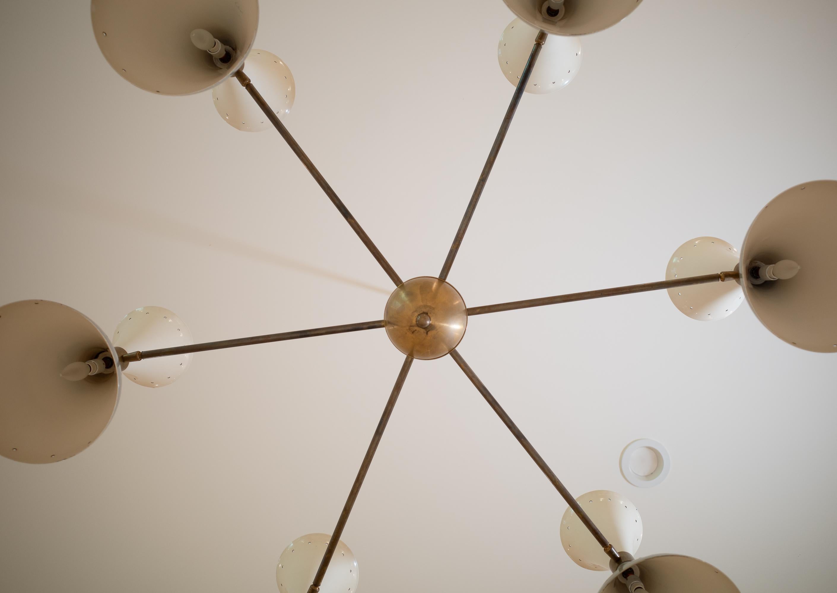 20th Century Simmetrico Chandelier by Stilnovo For Sale