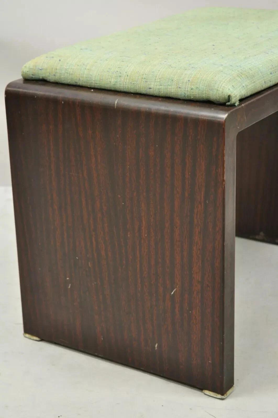 Art Déco Panca per vanità a cascata Simmons Norman Bel Geddes, in acciaio e metallo, in stile Art Deco Brown in vendita