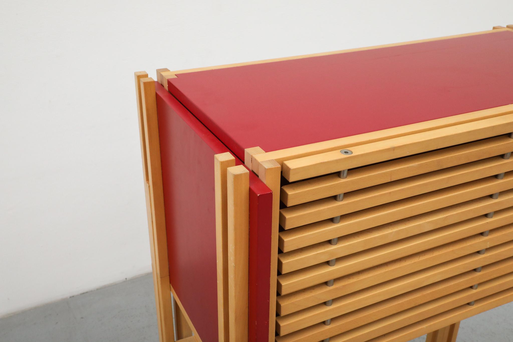 Simo Heikkila Writing Desk and Chair, Rietveld Inspired, 1990s For Sale 4