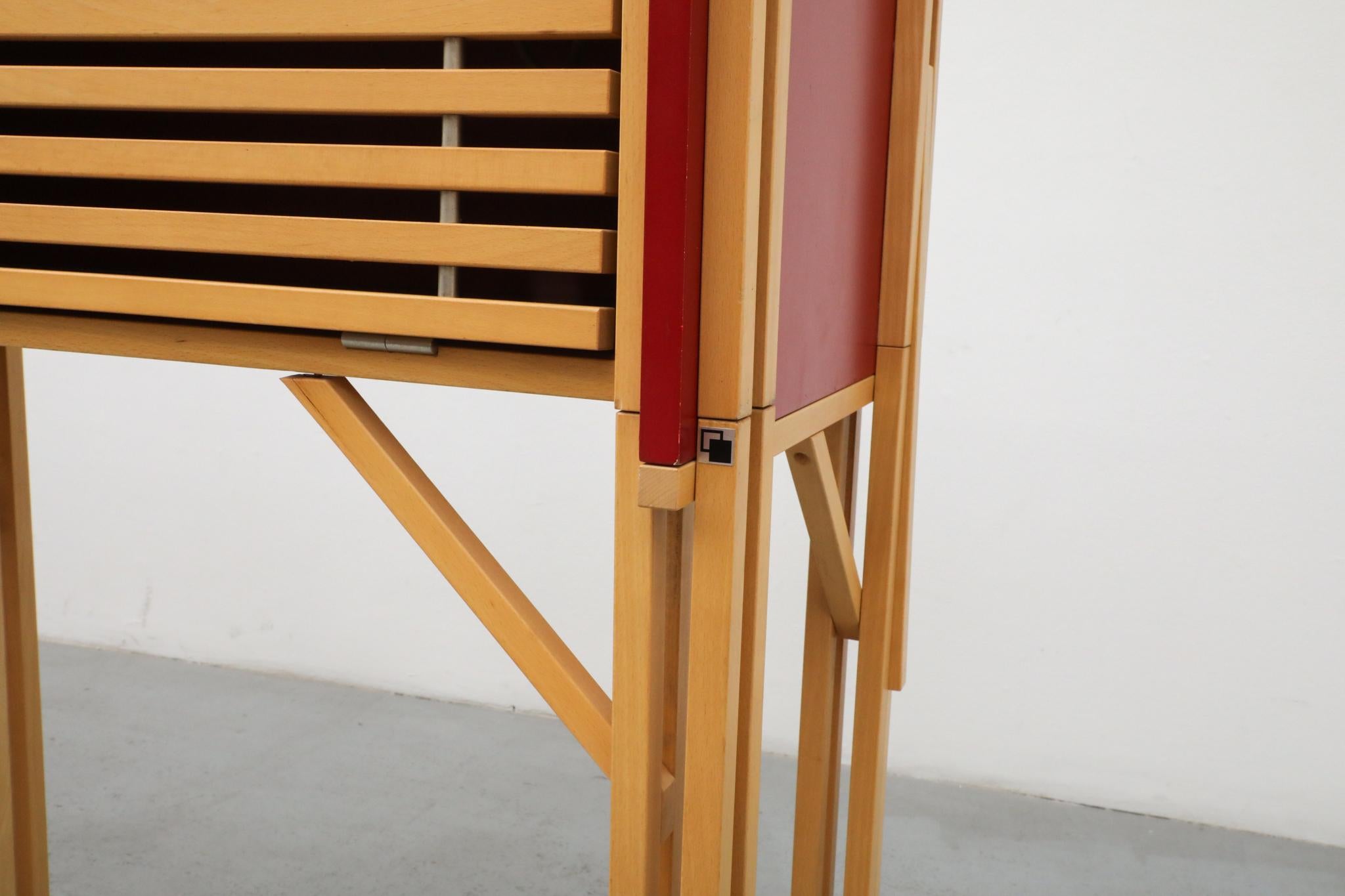 Simo Heikkila Writing Desk and Chair, Rietveld Inspired, 1990s For Sale 6