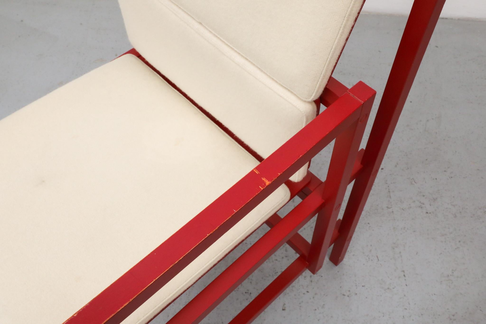 Simo Heikkila Writing Desk and Chair, Rietveld Inspired, 1990s For Sale 10