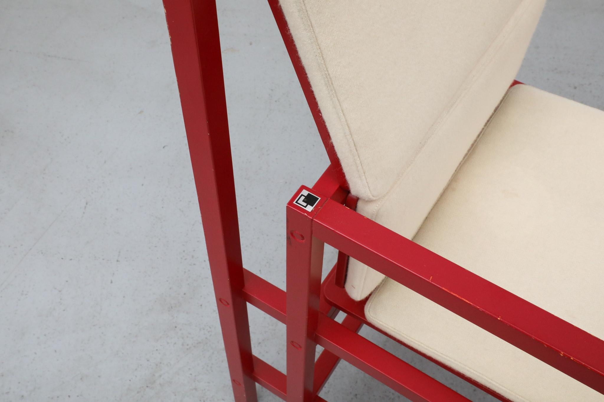 Simo Heikkila Writing Desk and Chair, Rietveld Inspired, 1990s For Sale 12