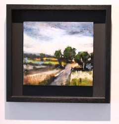 Lane Way, pastel on gesso on board