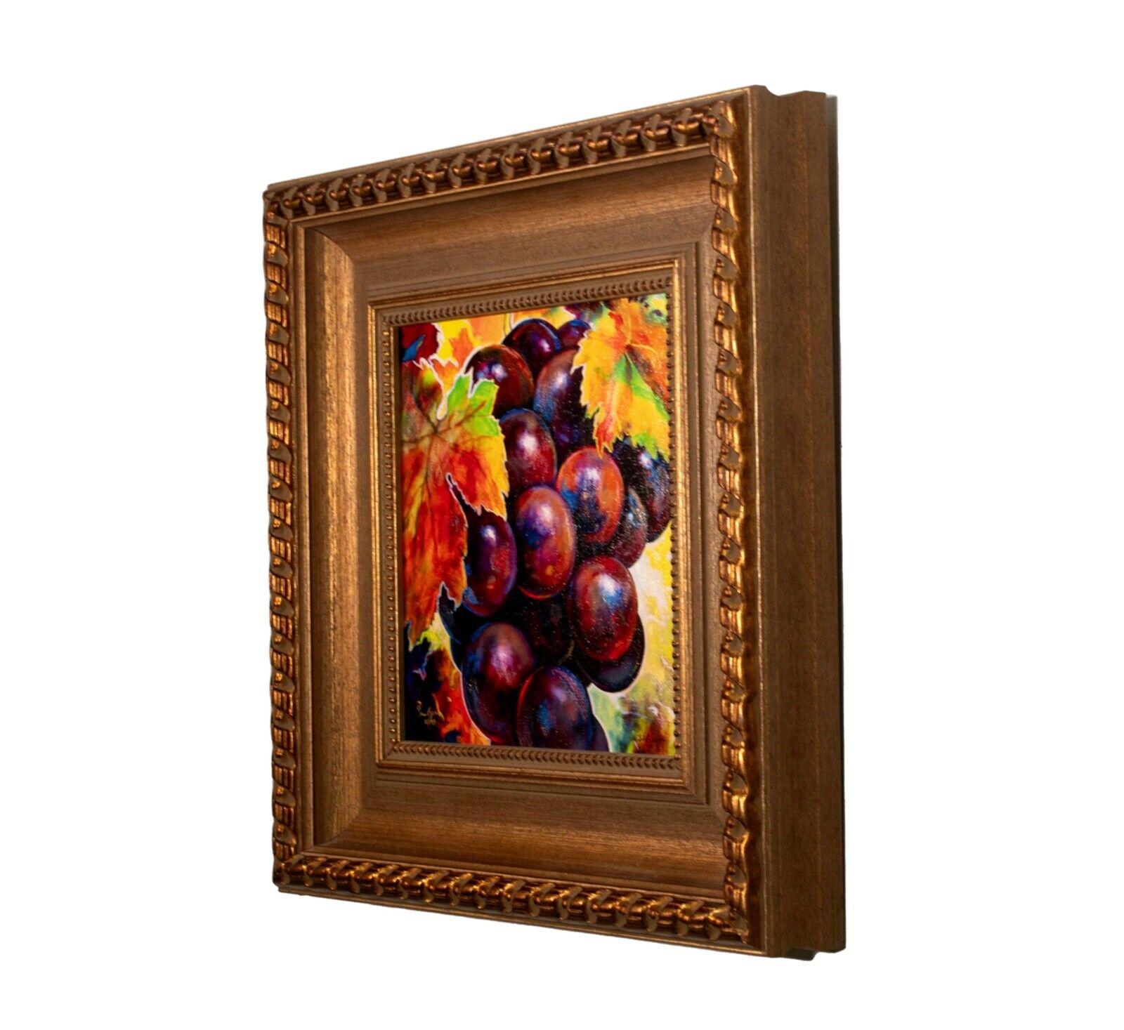 peinture acrylique grappe de raisin