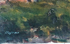 Paisaje español al óleo sobre lienzo