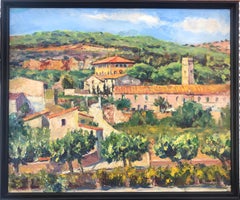 Teia Spain oil on canvas painting Barcelona spanish landscape