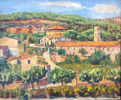 Teia España óleo sobre lienzo pintura Barcelona paisaje español