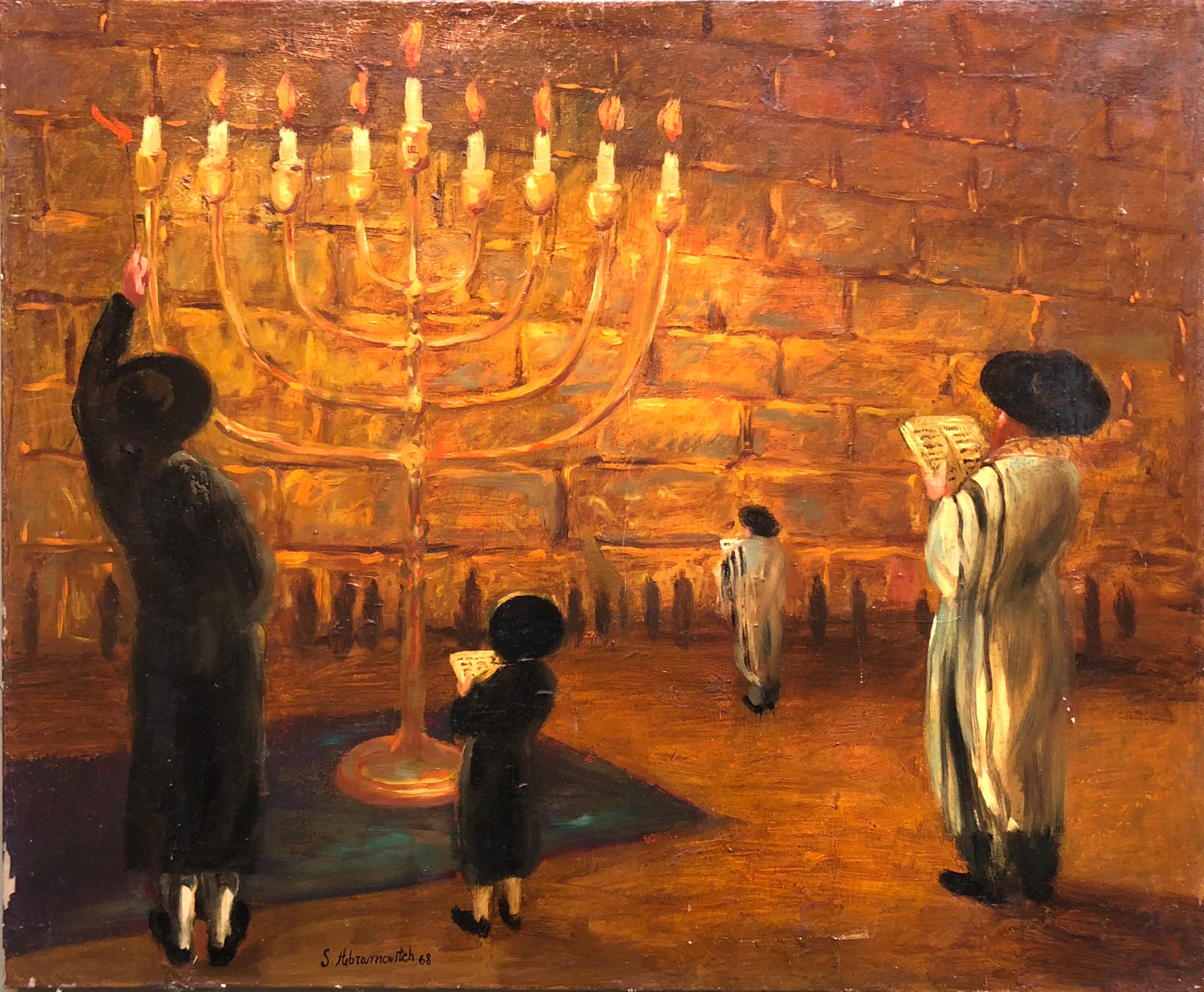 menorah painting