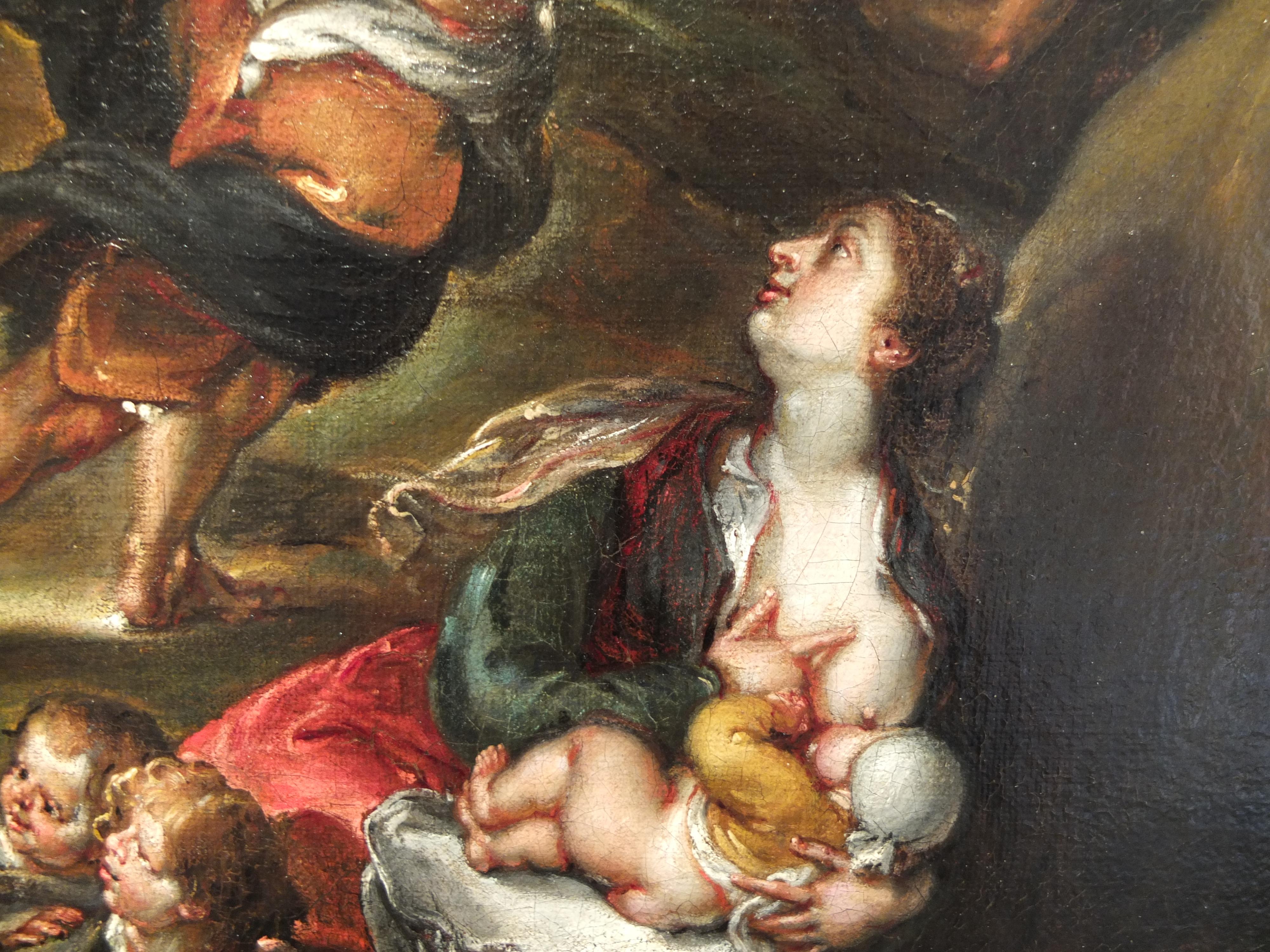 Le Christ portant la croix, vieux maître, The Flemish, De Vos, Scène religieuse, Rubens en vente 5