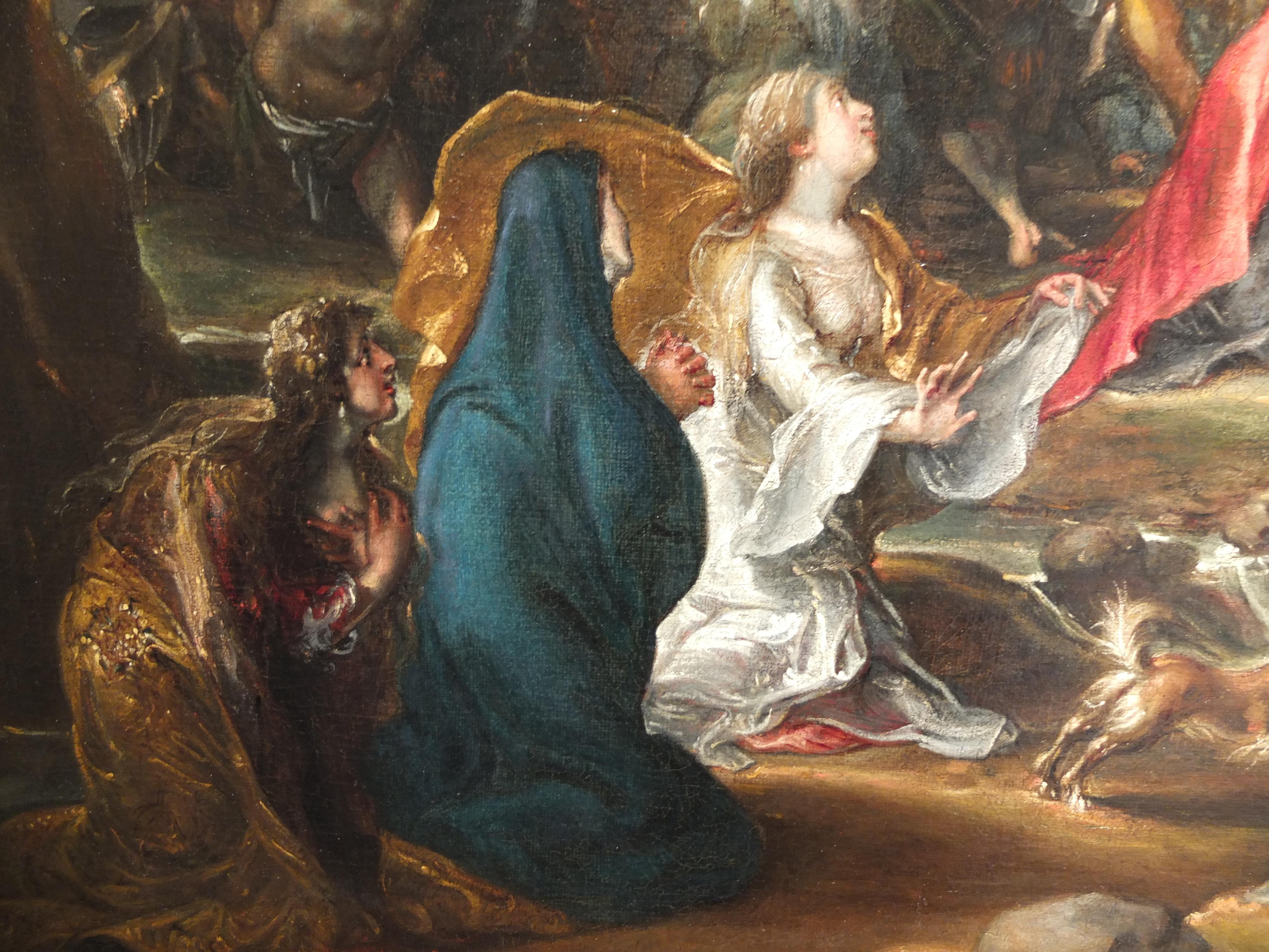 Christus, der das Kreuz trägt, Alter Meister, Flämisch, De Vos, Religiöse Szene, Rubens im Angebot 2