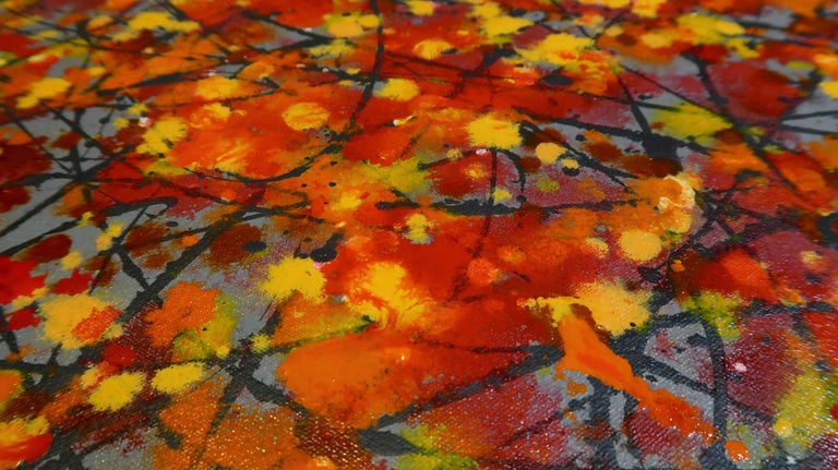 Simon Fairless Autumn Leaves, Painting, Acrylic on