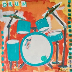 Drum, Painting, Acrylic on Canvas
