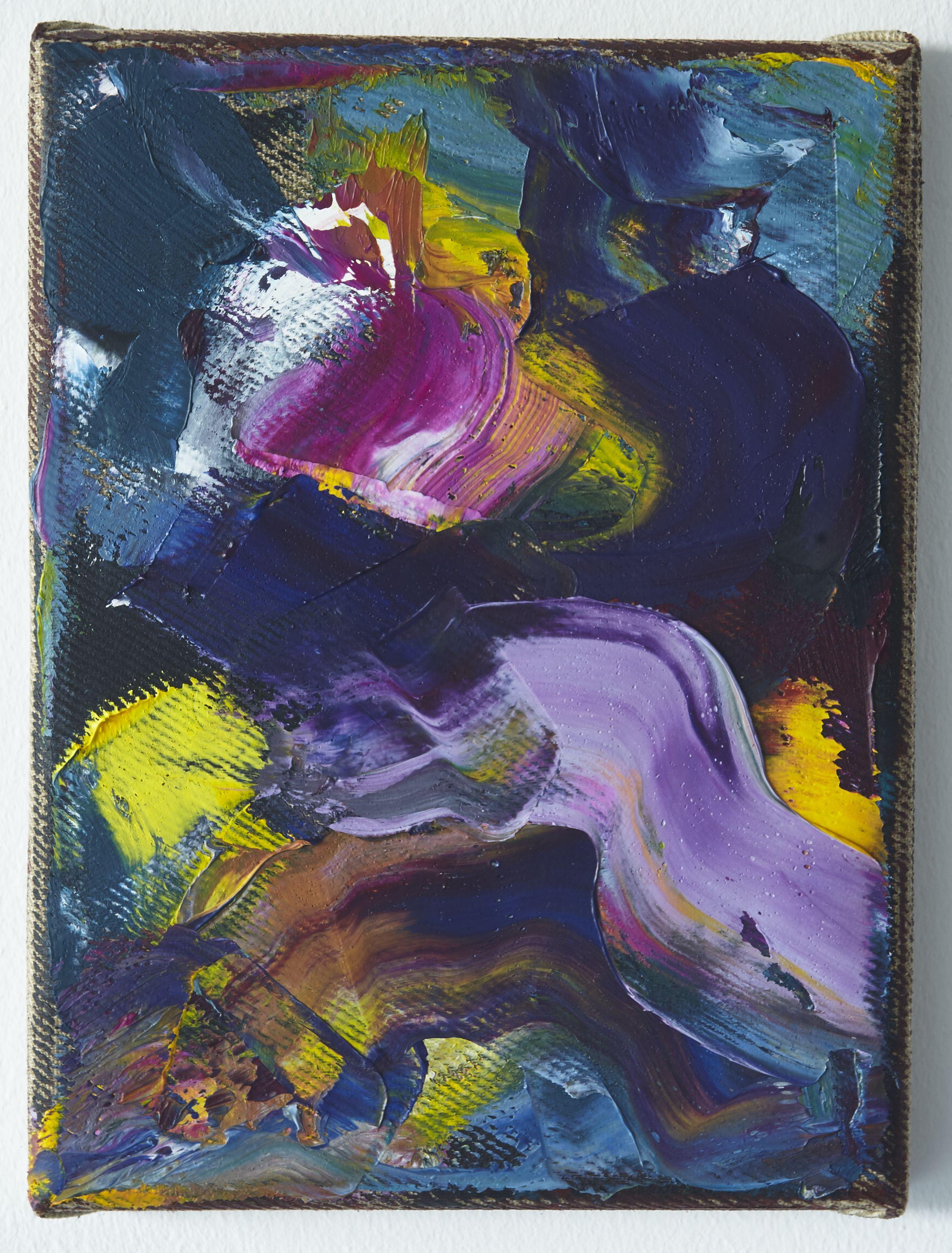 Colourscape 4, Painting, Oil on Canvas - Black Abstract Painting by Simon Findlay