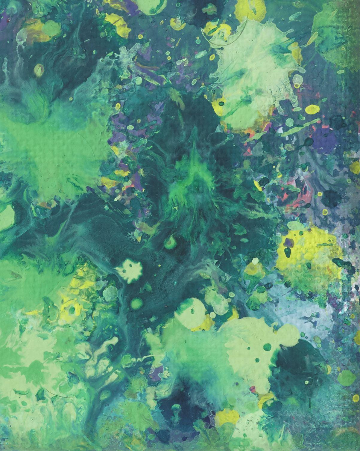 Peinture « Drips 20 », acrylique sur toile - Painting de Simon Findlay