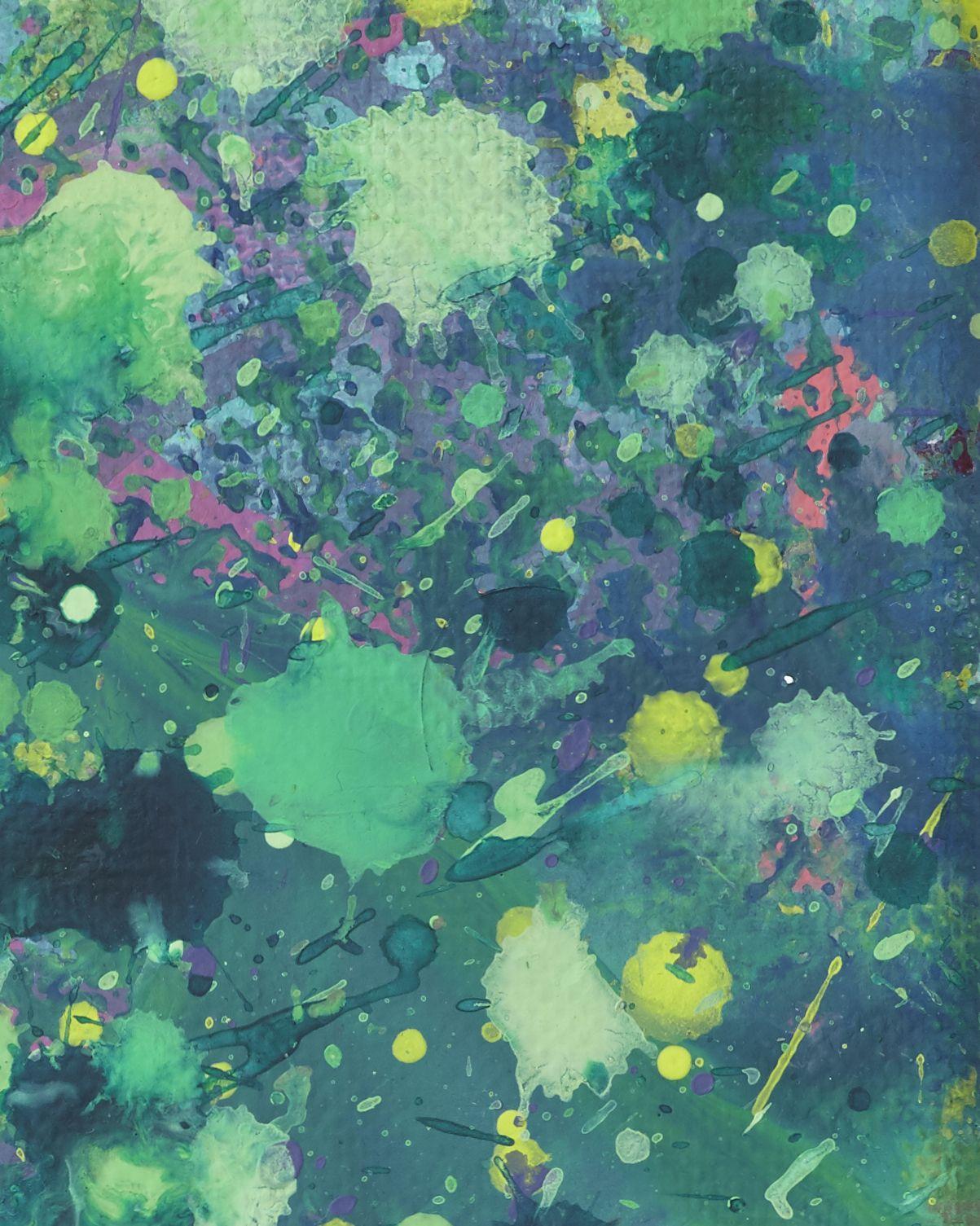 Peinture « Drips 20 », acrylique sur toile - Abstrait Painting par Simon Findlay