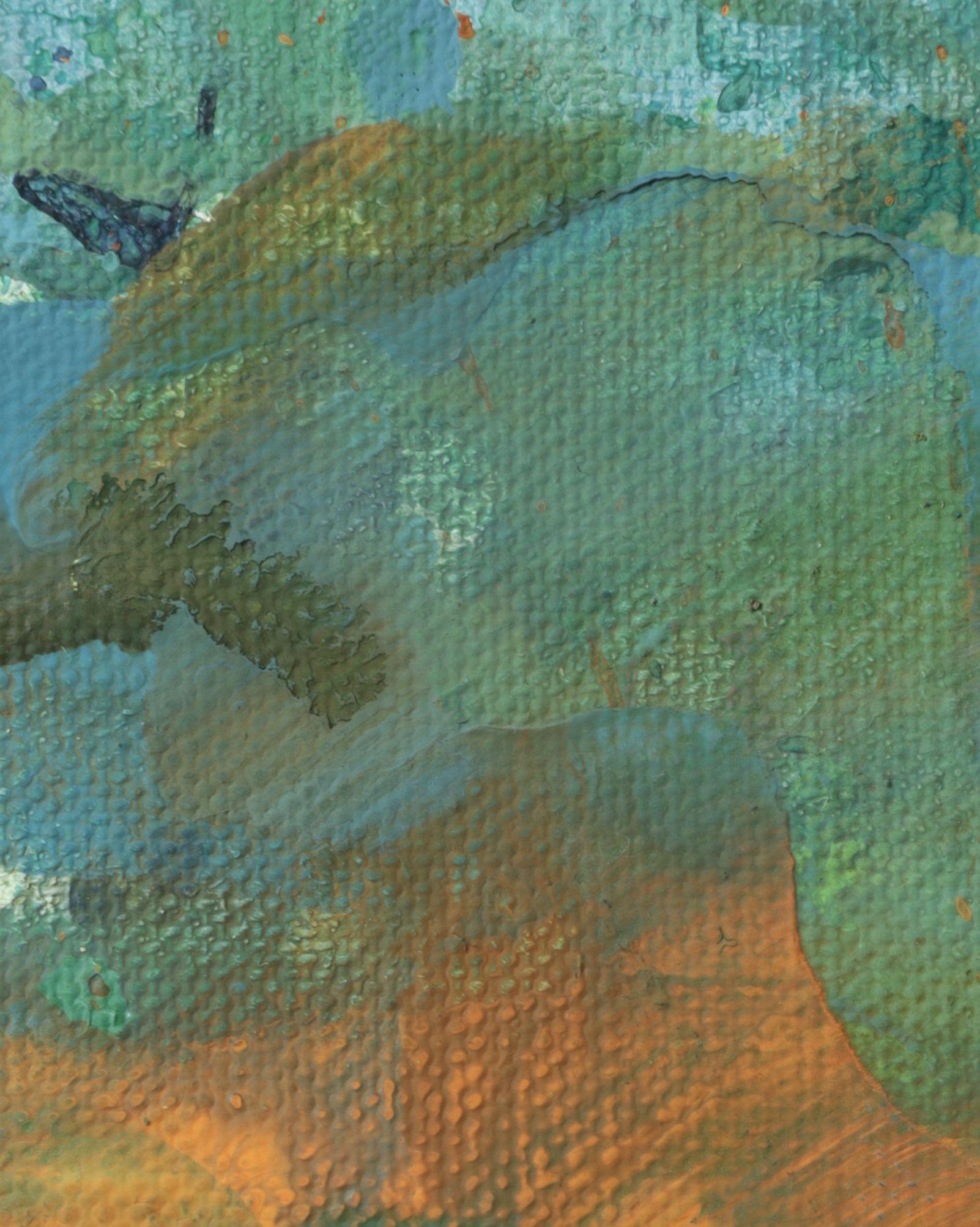 Gocciolamenti 24, Pittura, Acrilico su tela - Abstract Painting Grigio di Simon Findlay