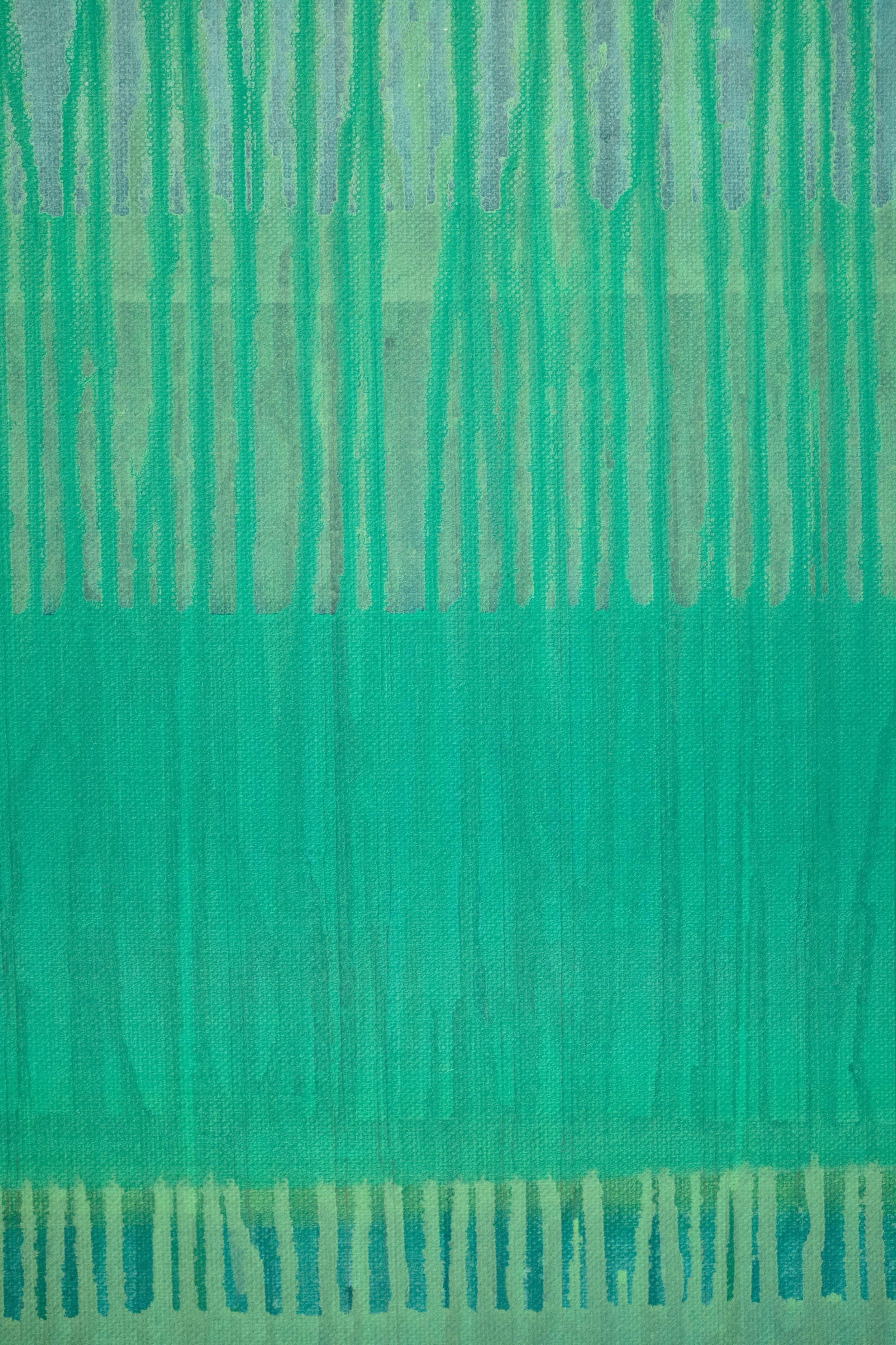 Greene & Greene Giallo, Pittura, Acrilico su tela - Painting Astratto di Simon Findlay